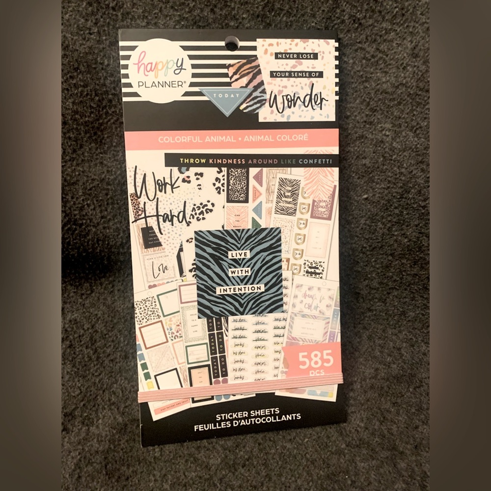 NEW Colorful Animal Happy Planner STICKER BOOK